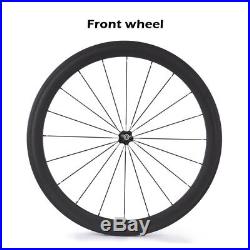 Ship From UK 50mm 60mm Carbon Wheels Clincher Tubular Road Bike Bicycle Wheel