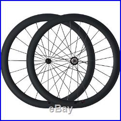 Ship From UK 50mm Clincher Carbon Wheels 700C 3k Carbon Racing Cycling Wheelset