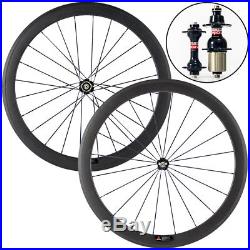 Ship From UK 50mm Tubular Standard Wheel 3k Carbon Road Bicycle Cycling Wheelset