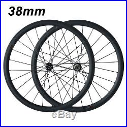 Ship From UK Disc Brake 38mm Clincher Disc Wheel Cyclocross Carbon Disc Wheelset