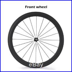 Ship from UK 50mm Depth Carbon Wheelset 700C Clincher Cycling Wheels Diverse Hub