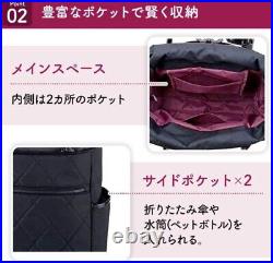 Shopping bags wheels shopping carts reusable D-585 Citero VI Black From JP New