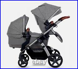 Silver Cross Wave 4 In 1 Pram Zinc Grey + Tandem Adapters Brand New Boxed