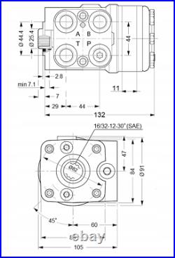 Steering Control Unit Orbitrol OSPC 100 OR REACTION FROM WHEELS TO THE STEERING