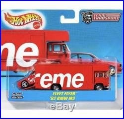 Supreme Hot Wheels Fleet Flyer + 1992 BMW M3 Red IN HAND Limited F/S From Japan