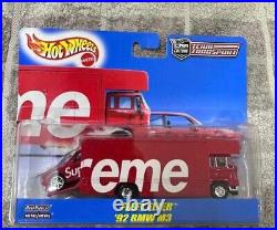 Supreme Hot Wheels Fleet Flyer + 1992 BMW M3 Red IN HAND Limited NEW From Japan