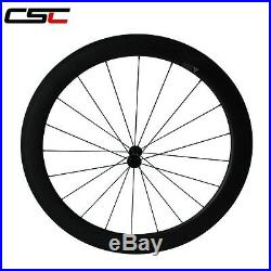 Ultra Light 60mm front clincher carbon road bike wheels with R13 hub from China