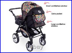 Urbano Baby Pram Pushchair Stroller 3in1 Travel system car seat included 3in1