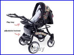 Urbano Baby Pram Pushchair Stroller 3in1 Travel system car seat included 3in1