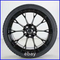 VW Golf 8 Gti GTD & R Summer Wheels 19 Inch Rims Warmenau Black 5H0601025AJ VW Golf 8 Gti GTD & R Summer Wheels 19 Inch Rims Warmenau Black 5H0601025AJ