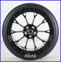 VW Golf 8 Gti GTD & R Summer Wheels 19 Inch Rims Warmenau Black 5H0601025AJ VW Golf 8 Gti GTD & R Summer Wheels 19 Inch Rims Warmenau Black 5H0601025AJ