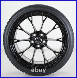 VW Golf 8 Gti GTD & R Summer Wheels 19 Inch Rims Warmenau Black 5H0601025AJ VW Golf 8 Gti GTD & R Summer Wheels 19 Inch Rims Warmenau Black 5H0601025AJ