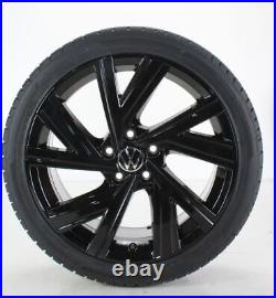 VW Golf 8 & R-Line Gti GTD Summer Wheels 18 Inch Bergamo Black Rims