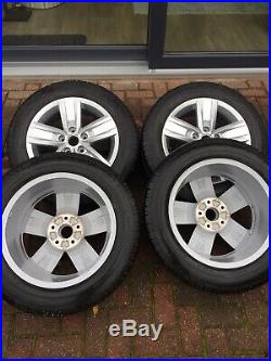 VW TRANSPORTER T6 T32 17 Alloy Wheels &Tyres Only 300 miles From New (x4)