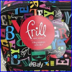 Vera Bradley 20 Rolling Upright From A to Vera Multi-Color Frill Collection$190