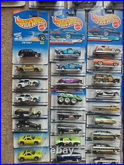 Vintage Case Lot of (71) NEW Hot Wheels from 1998 Mint in Packages MIP Mattel