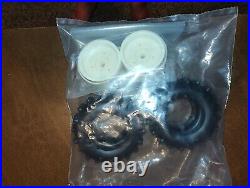 Vintage Team Associated Rc10 Rear Wheels + Tires From 6010 Kit New Open Package