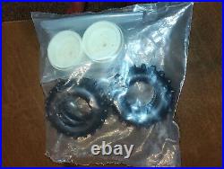 Vintage Team Associated Rc10 Rear Wheels + Tires From 6010 Kit New Open Package