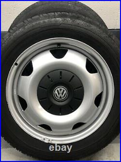 Vw t6 steel wheels 215 60 17 continental tyres 1800 miles from new