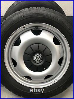 Vw t6 steel wheels 215 60 17 continental tyres 1800 miles from new