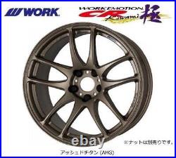 WORK EMOTION CR Kiwami 18x8.5J +30 Ash-Titanium Wheels Rims 4 pieces from JAPAN