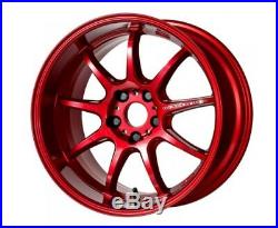 WORK EMOTION D9R 18x9.5J +23 5x114.3 CANDY RED set of 4 wheels from JAPAN