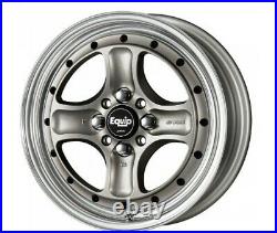 WORK EQUIP 40 Wheels SILVER 15x8.0J -6 4Hx114.3 set of 4 from JAPAN