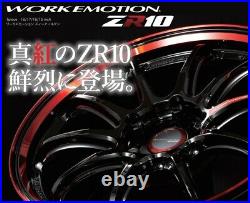 Work Emotion ZR10 18x8.5 +38 5x120 BRM from Japan 4 rims wheels JDM