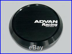 YOKOHAMA ADVAN Racing wheels Center Cap FLAT (73 Black) Z9566 from JAPAN