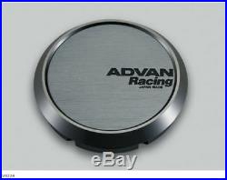 YOKOHAMA ADVAN Racing wheels Center Cap FLAT (73 Hyper Black) 4 set from JAPAN